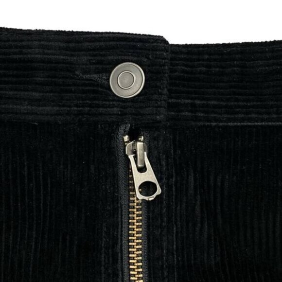 Aritzia Wilfred Free Ellie Corduroy Zip Pencil Skirt 0 Black - Picture 3 of 5
